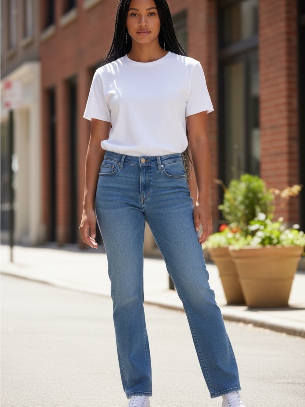 NWT Simply Vera Vera Wang Power Stretch Bootcut Jeans 8 Long